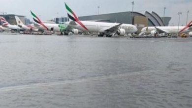 مطار-دبي-يغرق-بمياه-الامطار!-(فيديو)